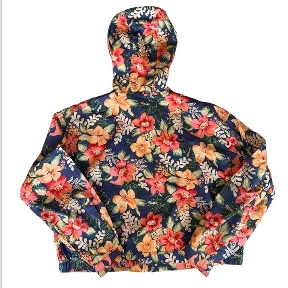 GORGEOUS Vintage Bless You Floral Long Sleeve Zip-up Crop Style Jacket Size Med - Picture 10 of 15